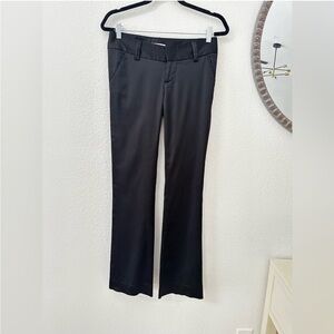 Alice + Olivia low rise satin black pants